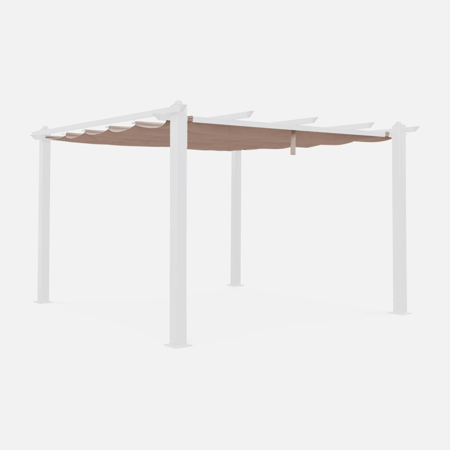 Cubierta de pérgola Condate - Techo de repuesto para pérgola 3x4m