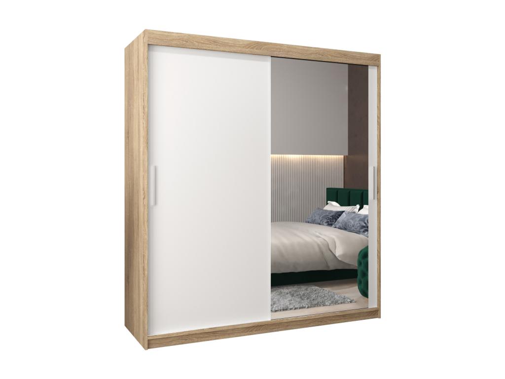 Armario 2 de puertas correderas 200/180/62 2 puertas Nestleare/blanco