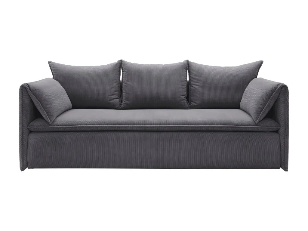 Sofá cama de 3 plazas de terciopelo azul gris Alkifurniturees SRNL68397