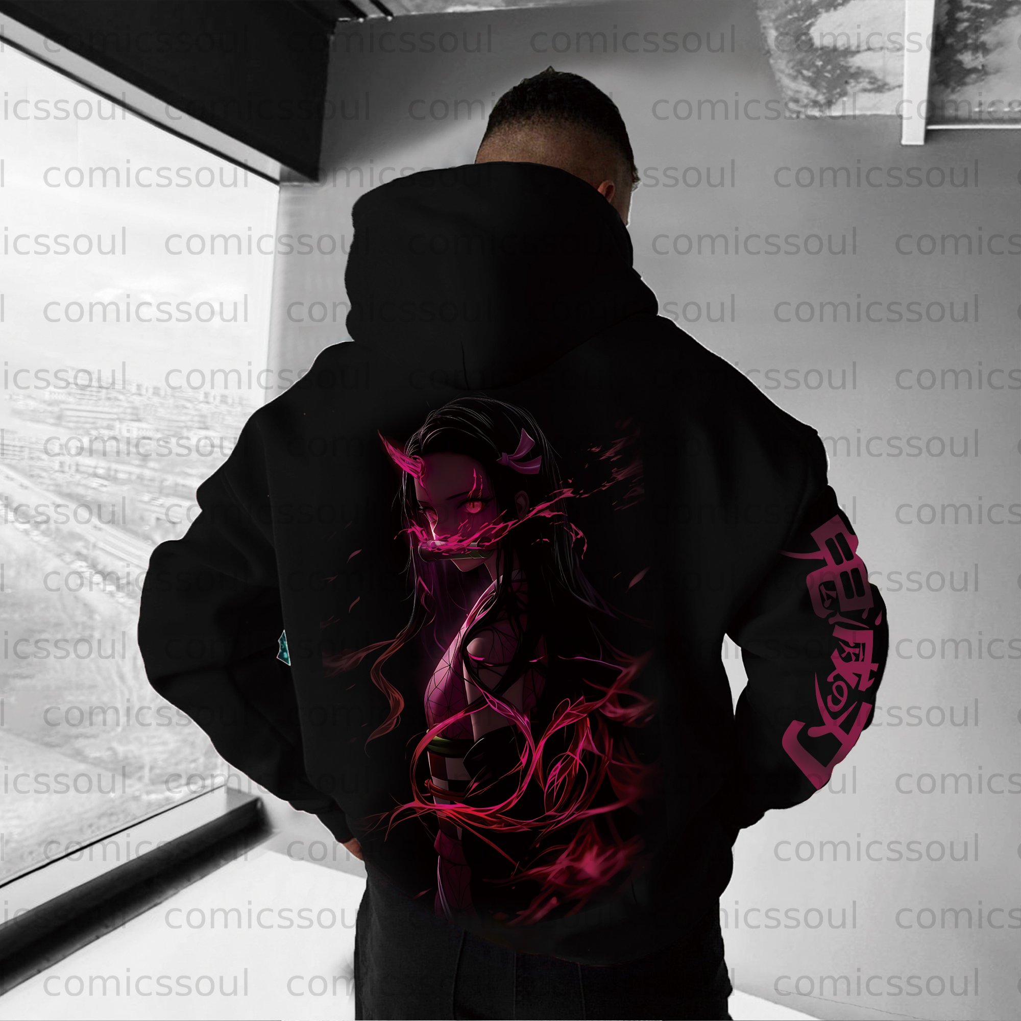 Unisex Anime Graphic Streetwear Vintage Hoodie