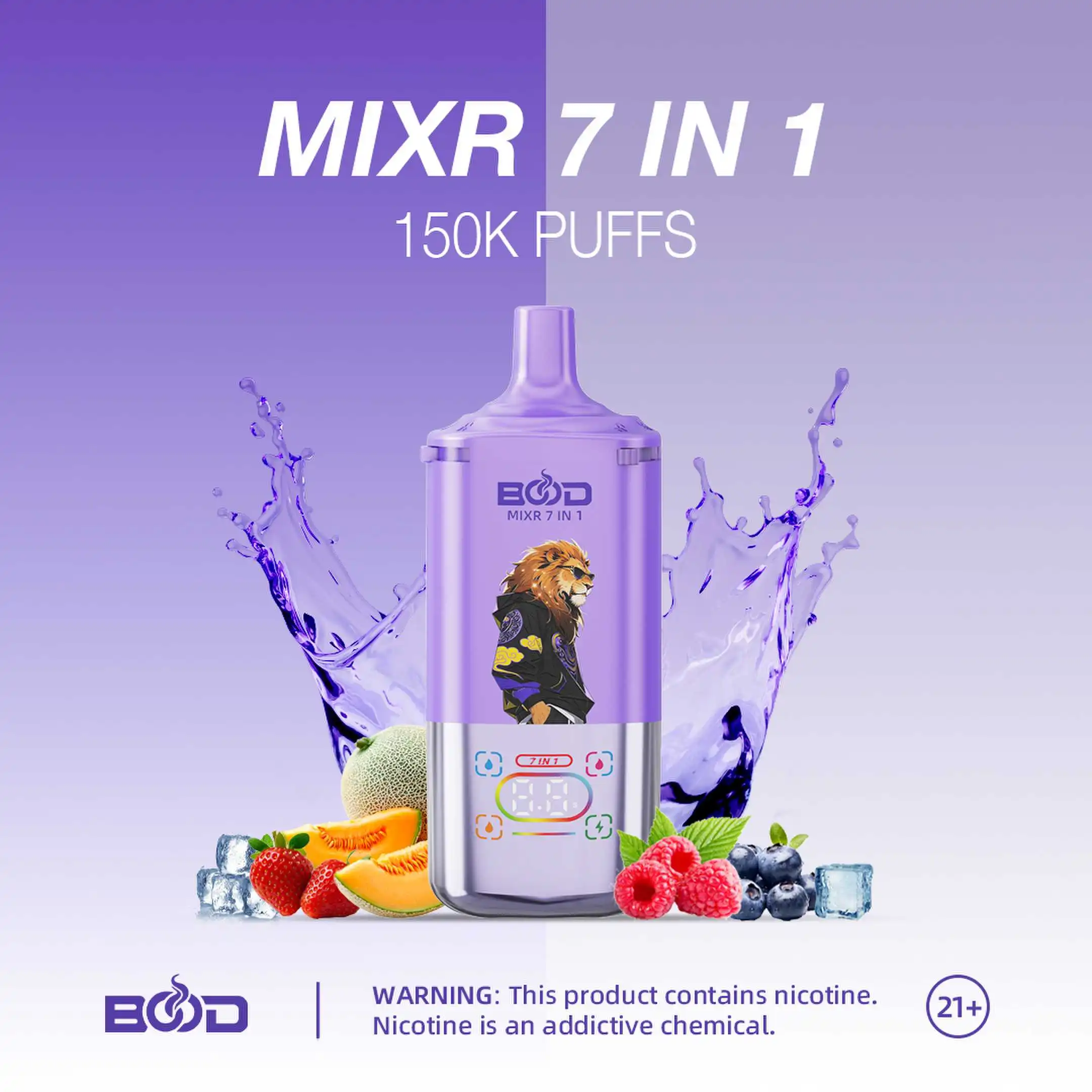 BOOD MIXR 7 in 1 150K Puffs Disposable