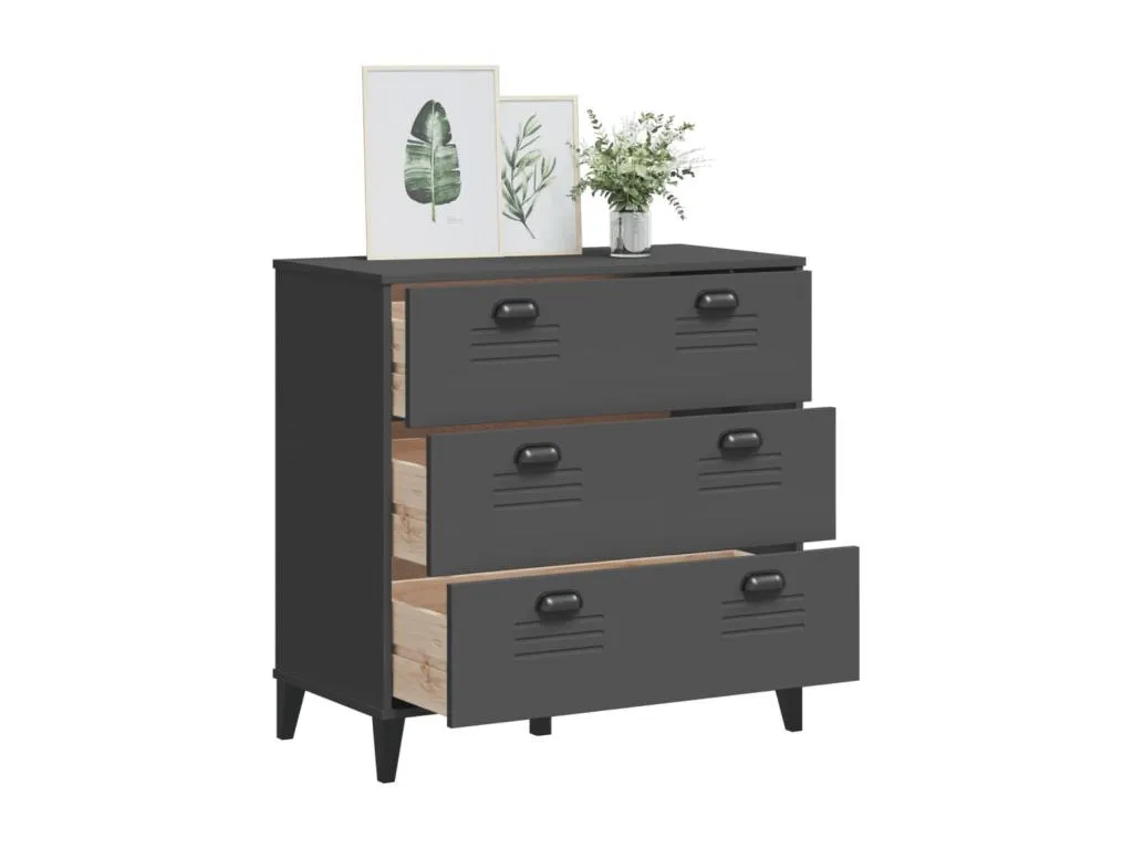Cajonera Cosinor madera de ingeniería gris antracita hhn3385944