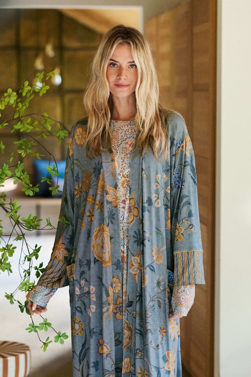 Dido Long Sleeve Nightdress Jabali Blue