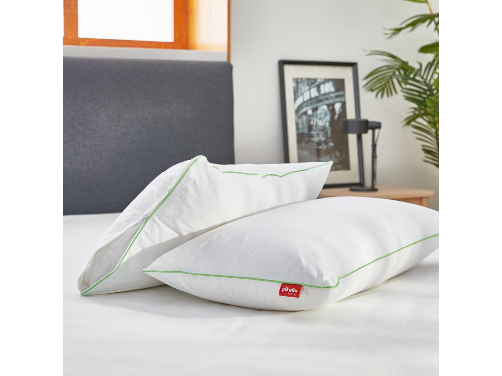 Almohada de plumón de firmeza media 75x40cm Decoromantico Home