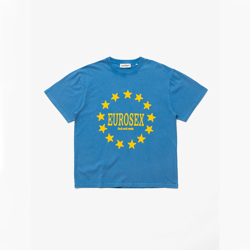 Carne Bollente - T-shirt Eurosex - Bleu