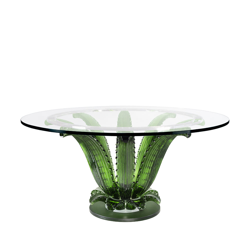 TABLE CACTUS RONDE - CRISTAL VERT