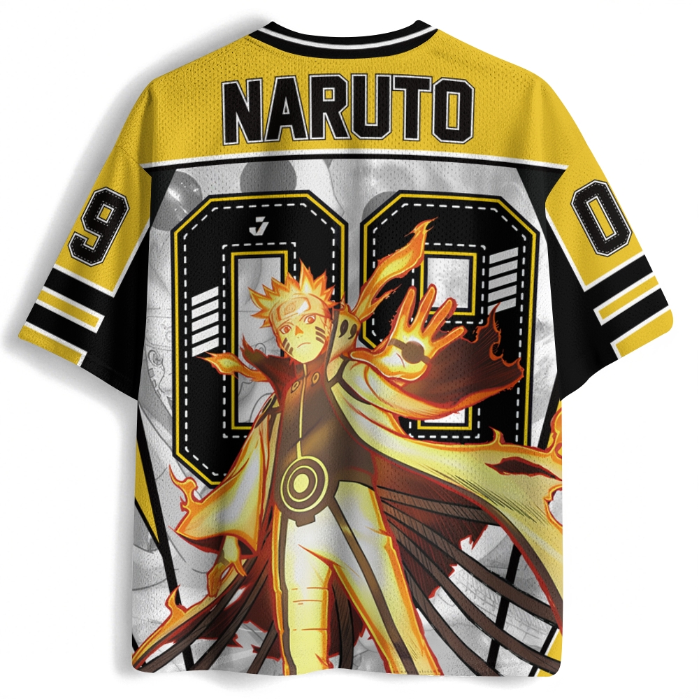 Naruto Anime Football Jersey TeeThreads Sustain the Scene with Custom Apparel