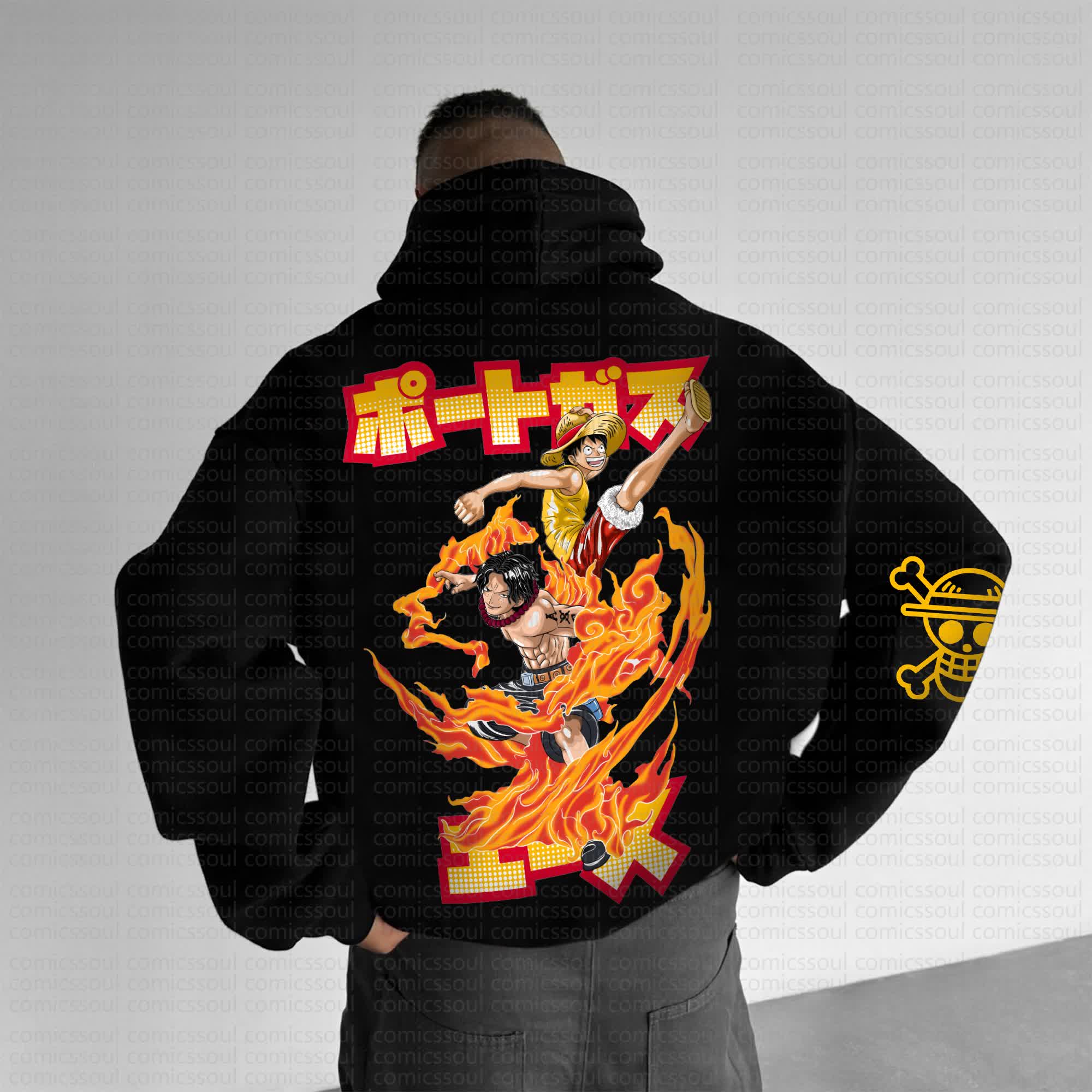 Unisex Anime Graphic Streetwear Vintage Hoodie丨Comicssoul
