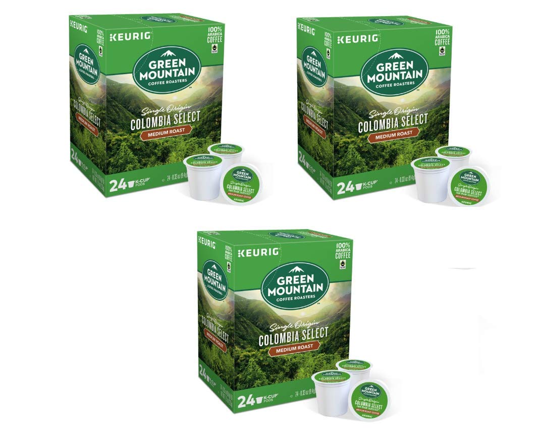 Green Mountain Coffee Colombian Fair Trade Select K-Cups. 72 Count