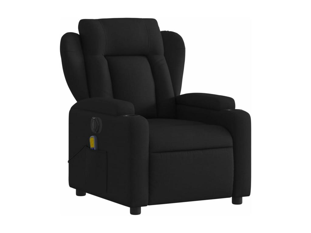 Sillón reclinable de masaje eléctrico tela negro