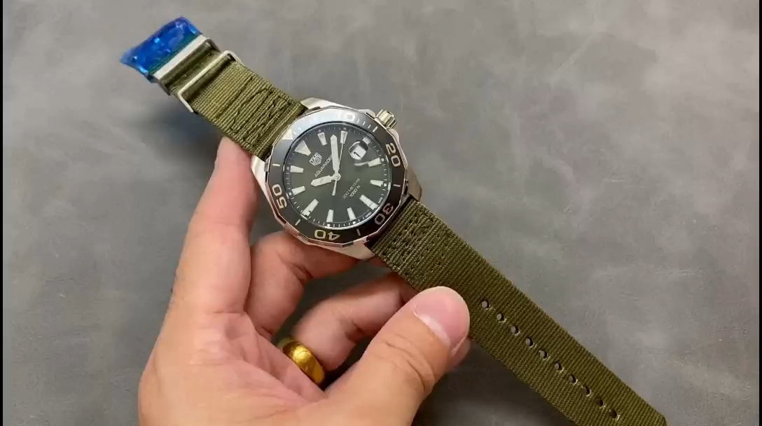 Tag Heuer Aquaracer Grey Dial Men's Watch WAY101L.FC8222 Quartz 43mm