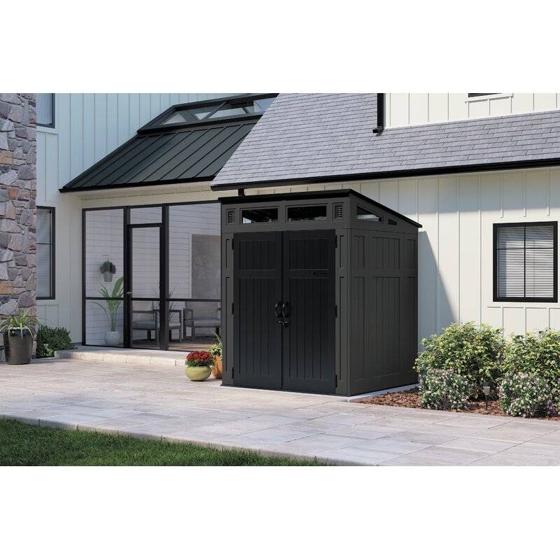 WAYFAIR Modernist 6 Ft. X 5 Ft. Resin Storage Shed