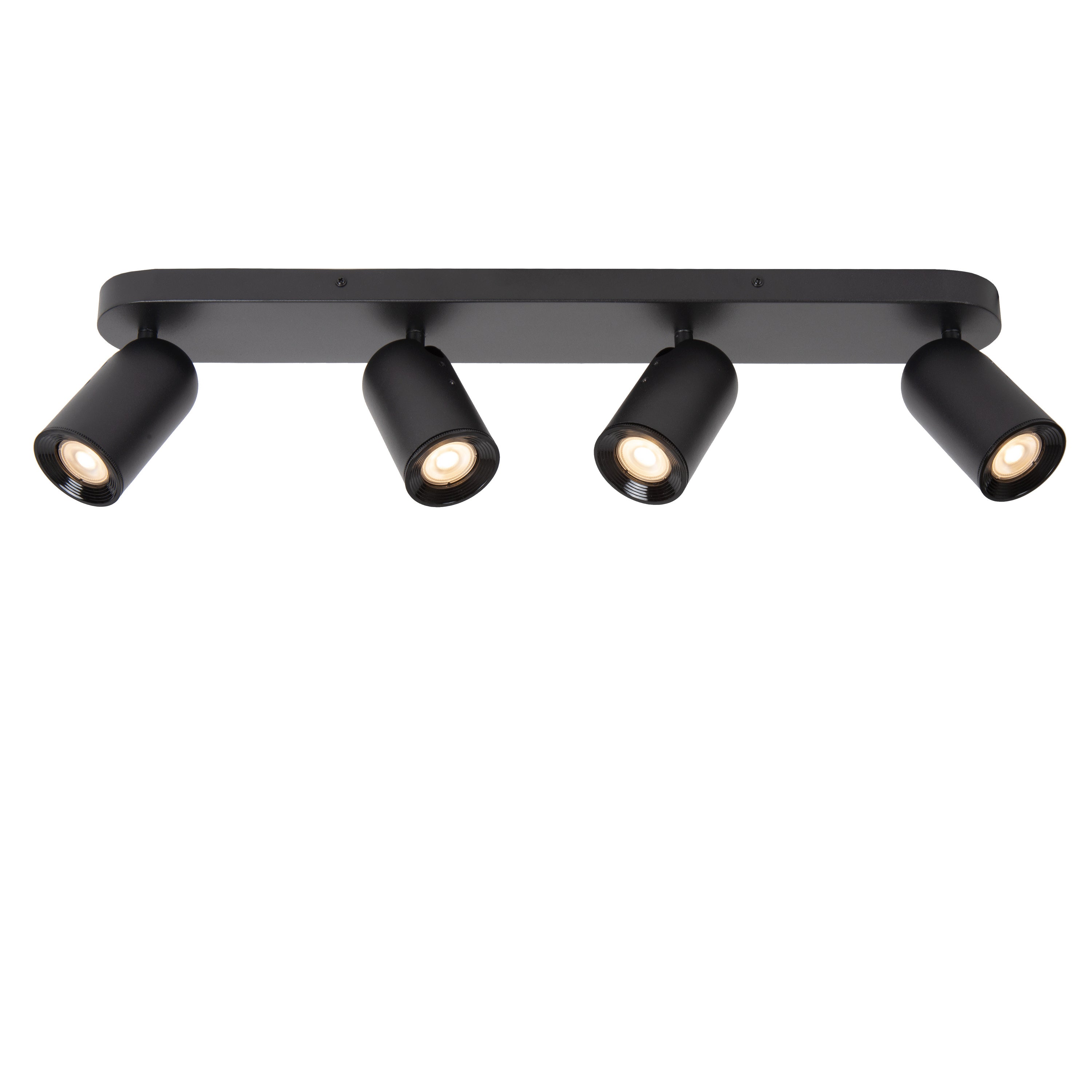 Lucide PUNCH - Plafondspot - 4xGU10 - Zwart