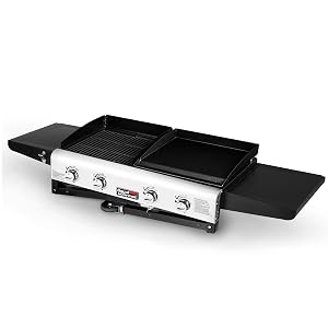 Flat Top Gas Grill Griddle Combo
