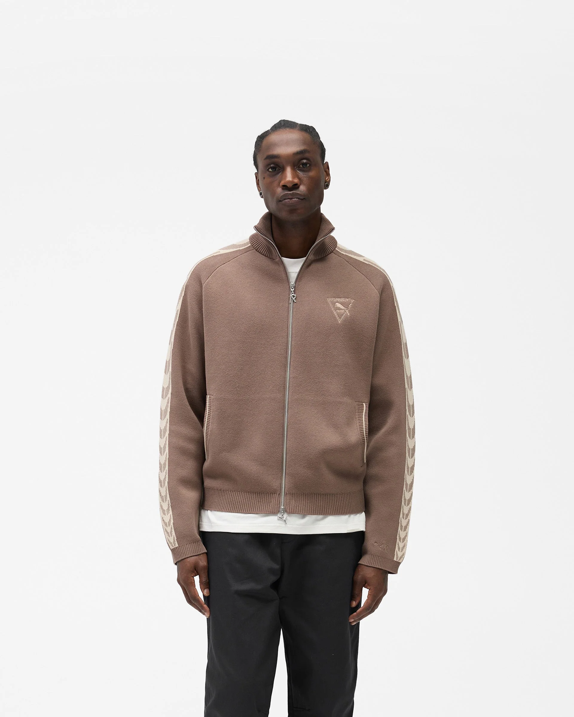 Represent X Puma T7 Knit Jacket - Pine Bark