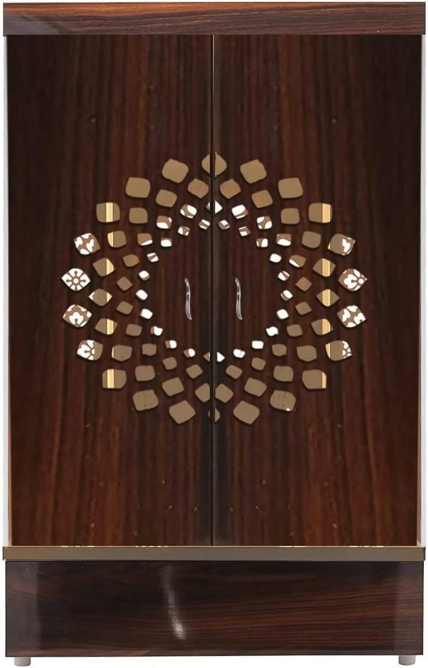 Customized Wooden Cabinet Desginer Mandir With LED / Mandir For Home & Office / Temple For Home / Pooja Ghar / Mandir With Lights /Storage - Image 2