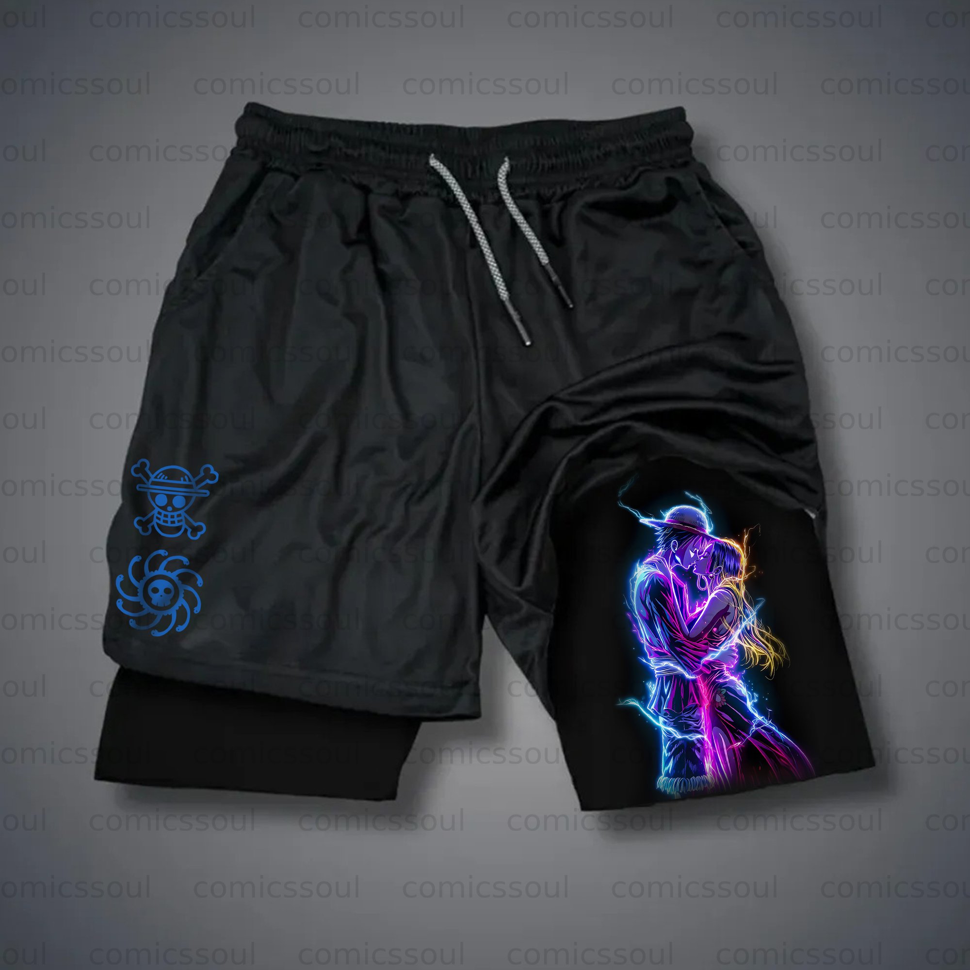 Unisex Casual Anime Streetwear Shorts