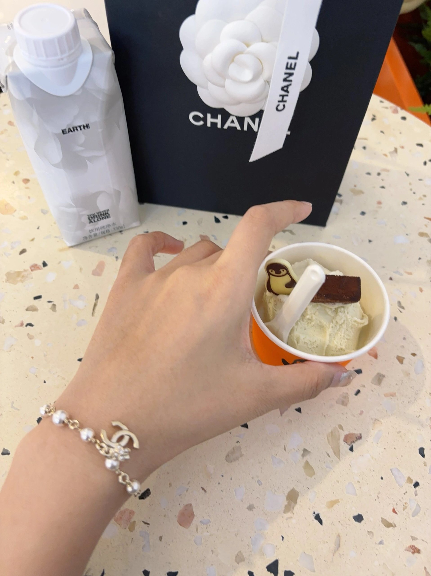 Chanel Light Gold Chain Little Flower CC Bracelet - Original Replica Club