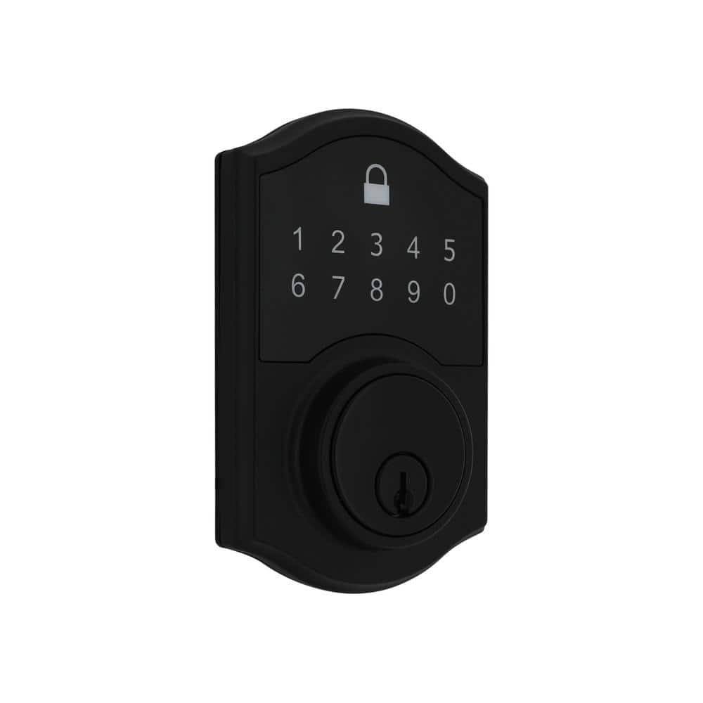 Defiant Castle Matte Black Compact Touch Electronic Deadbolt(Matte Black)