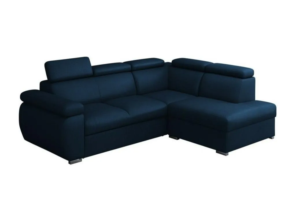Sofá rinconero Mueblesclasic 161 Azul Función de descanso Caja de ropa de cama 260x200cm