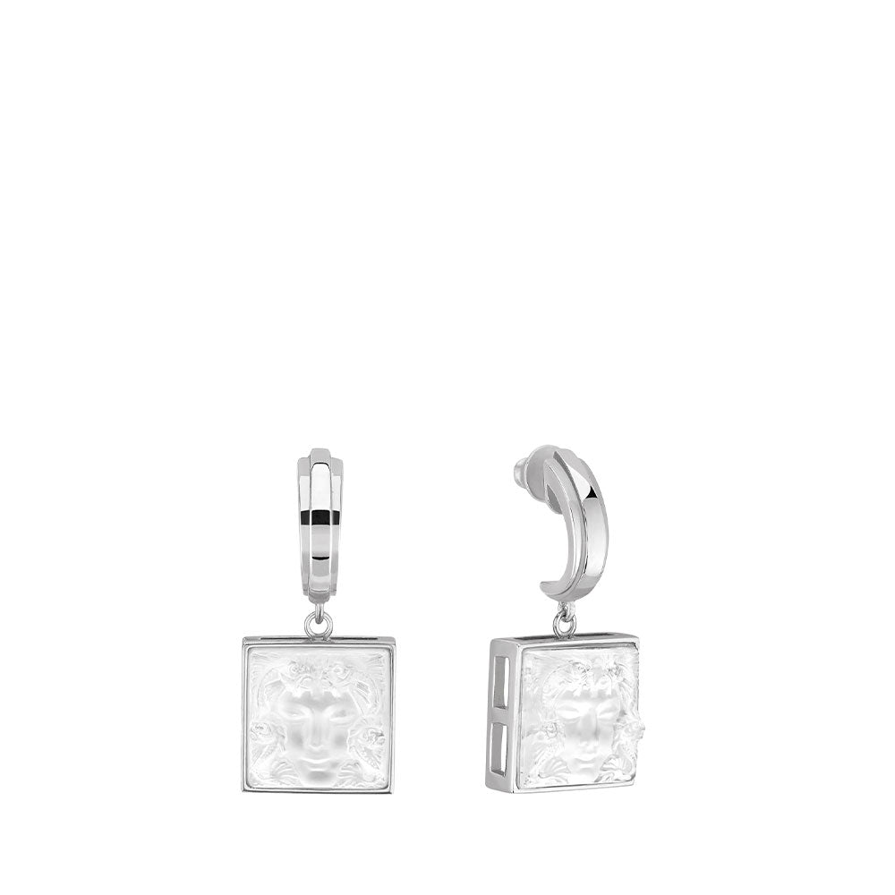 BOUCLES D'OREILLES ARÉTHUSE - CRISTAL INCOLORE, ARGENT