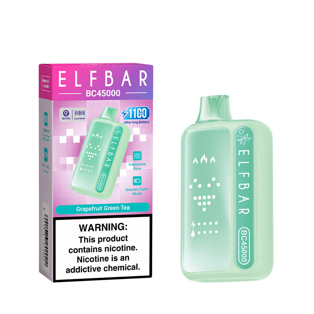 ELFBAR BC45000 cigarette électronique jetable rechargeable (toutes les saveurs)