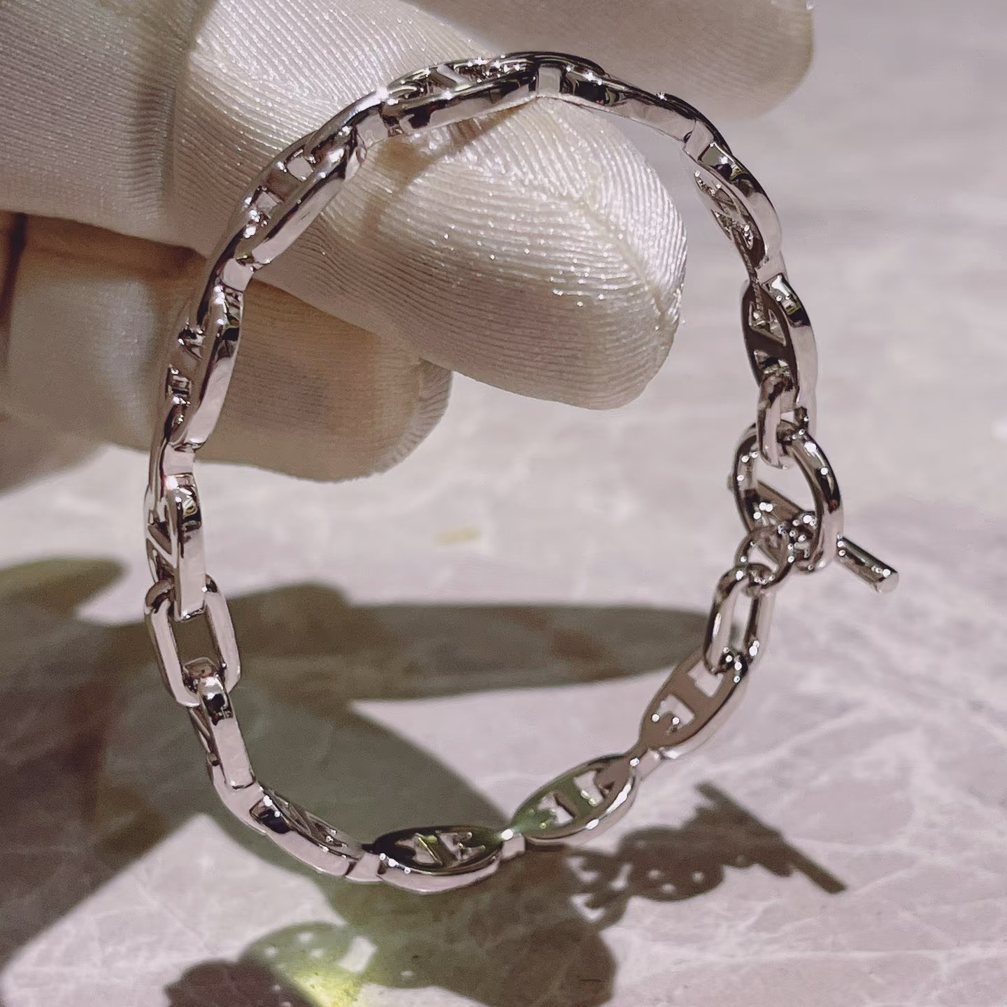 Hermes Chaine D'ancre Enchainee Bracelet Bangle - Original Replica Club