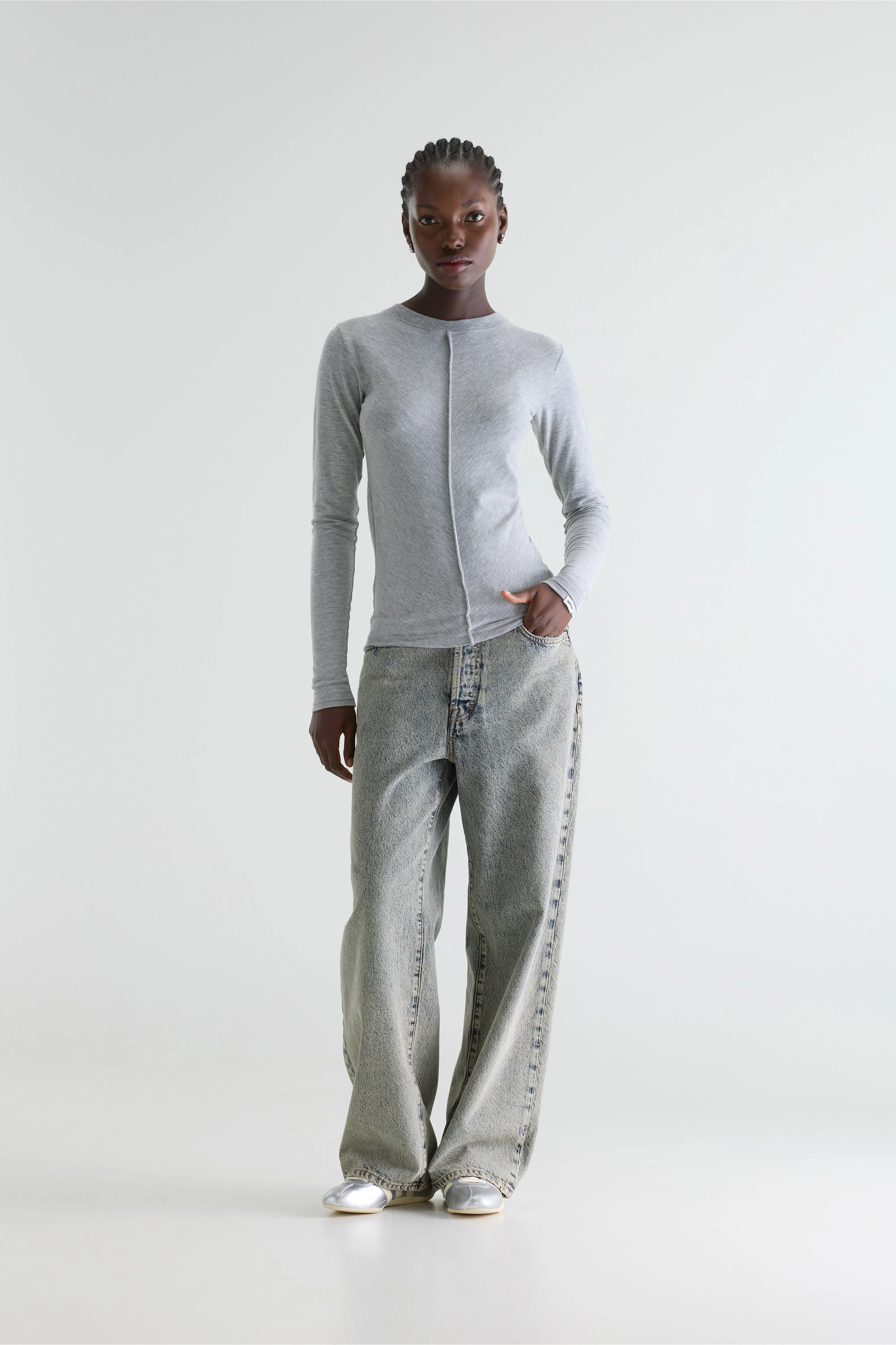 Bellerose Mendy long-sleeve t-shirt (261 / W / H. GREY)