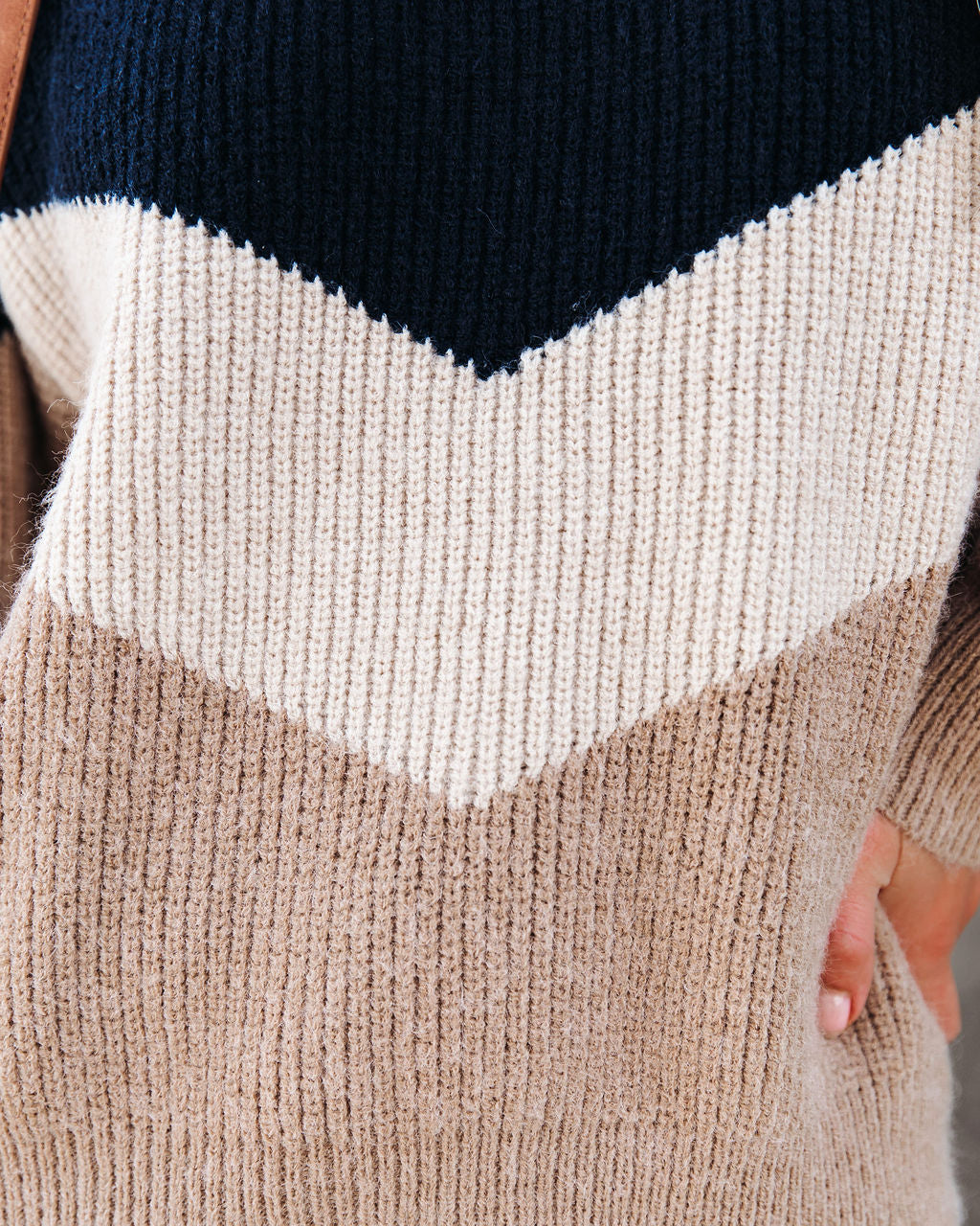 Bia Chevron Knit Sweater - Se7enfashion
