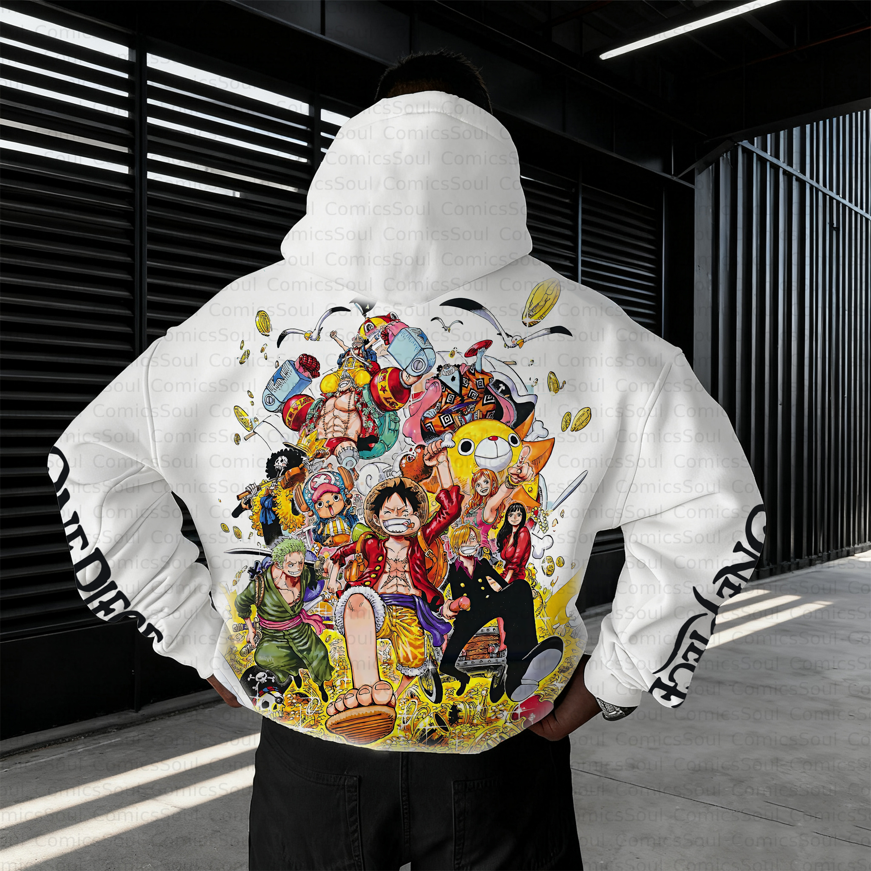 Unisex Anime Inspired Vintage Plush Hoodie