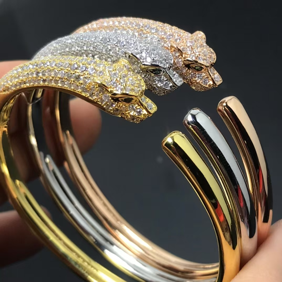Cartier Leopard Head Panthère de Bracelet Bangle - Original Replica Club