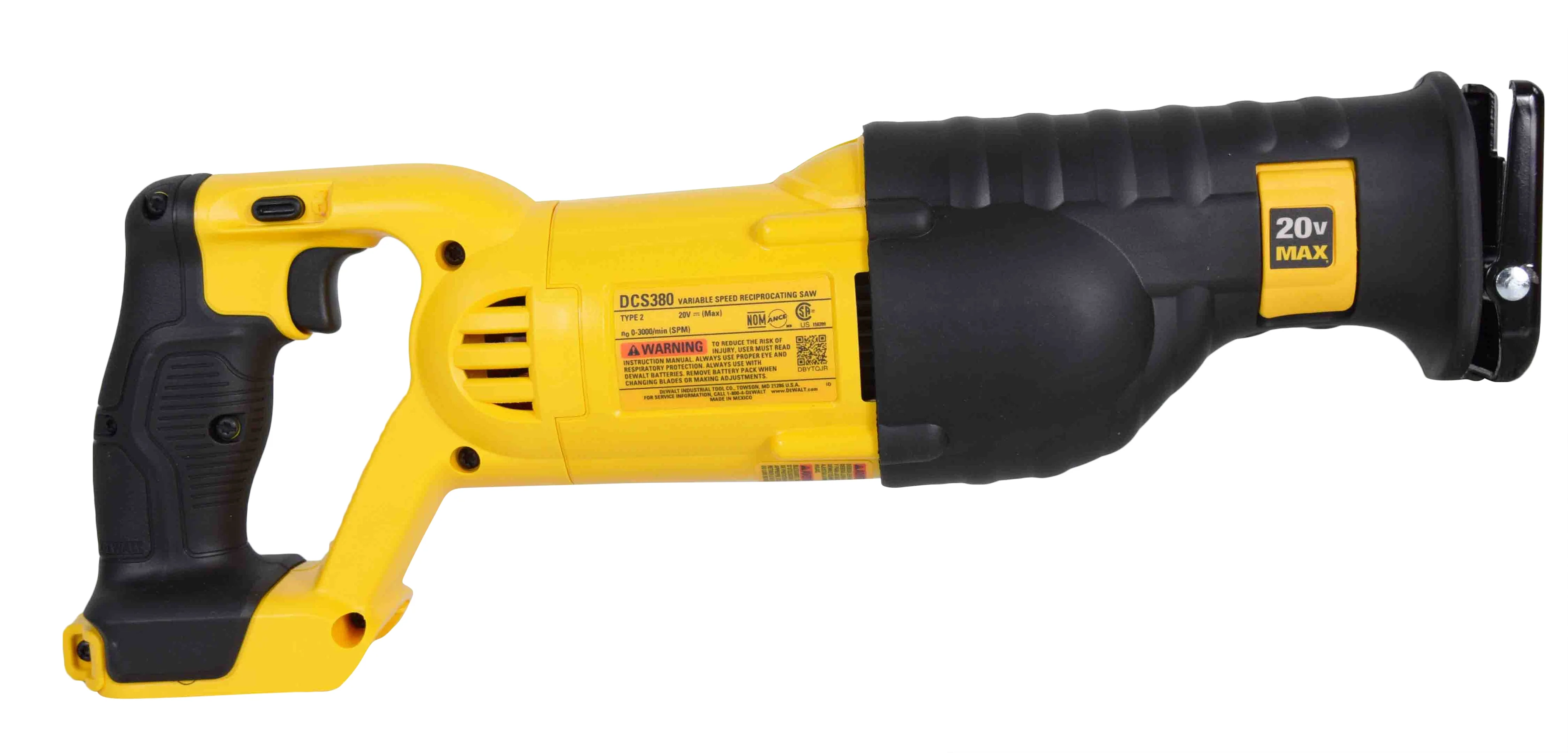 DeWALT Max 20V Cordless Reciprocating Saw DCS380B (Bare Tool) - Image 2
