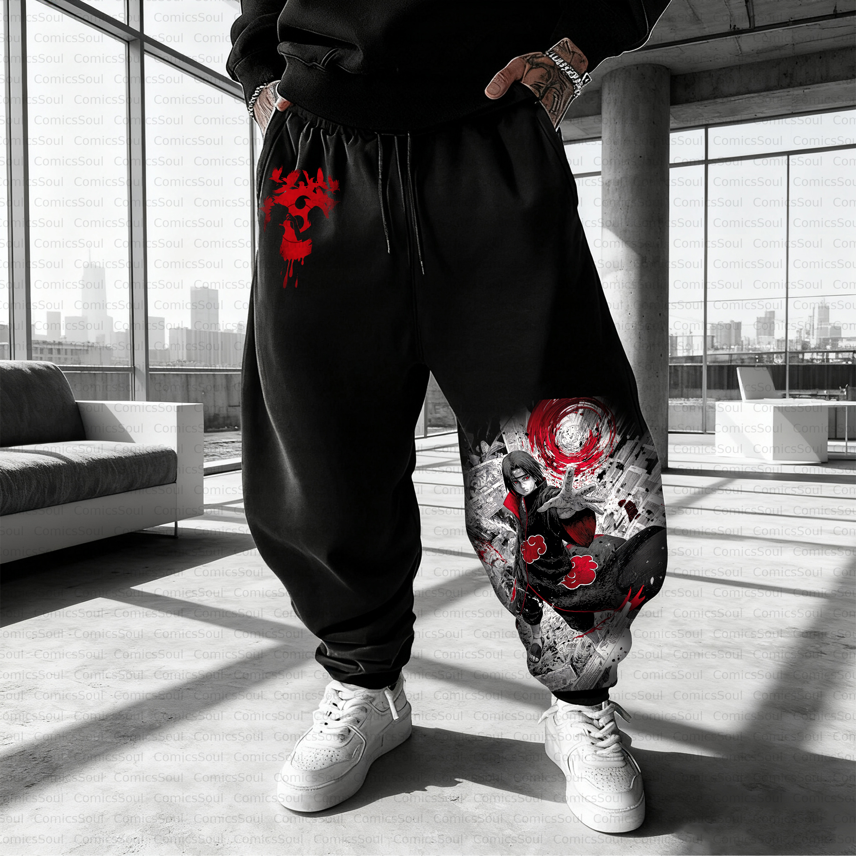 Unisex Casual Anime Streetwear Pant