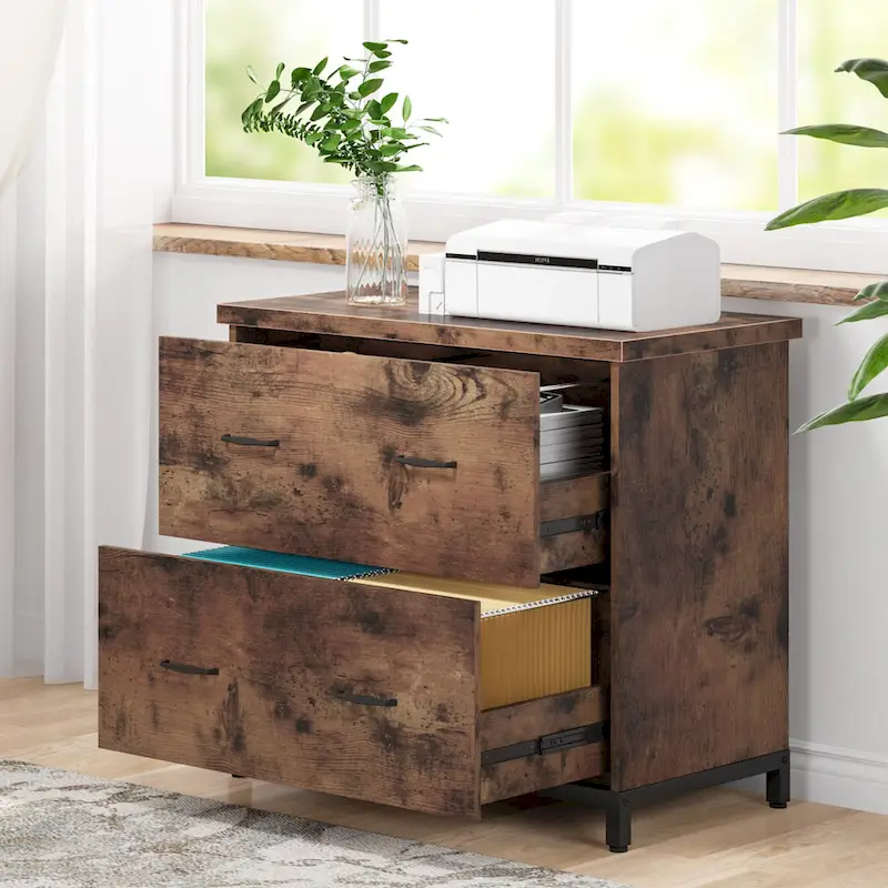 2-Drawer Lateral File Cabinet for Office Organization