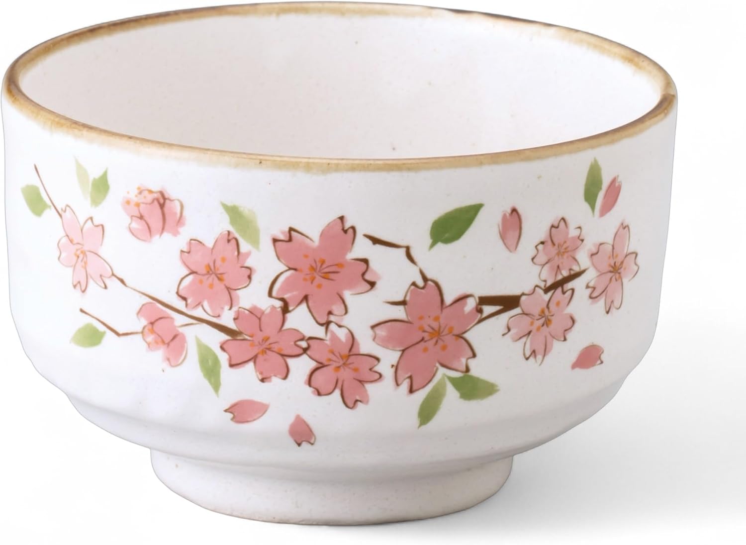 Ceramic Matcha Tea Bowl Authentic Japanese Tea Ceremony Pottery, Mino Ware Made in Japan, Yukishino Snow