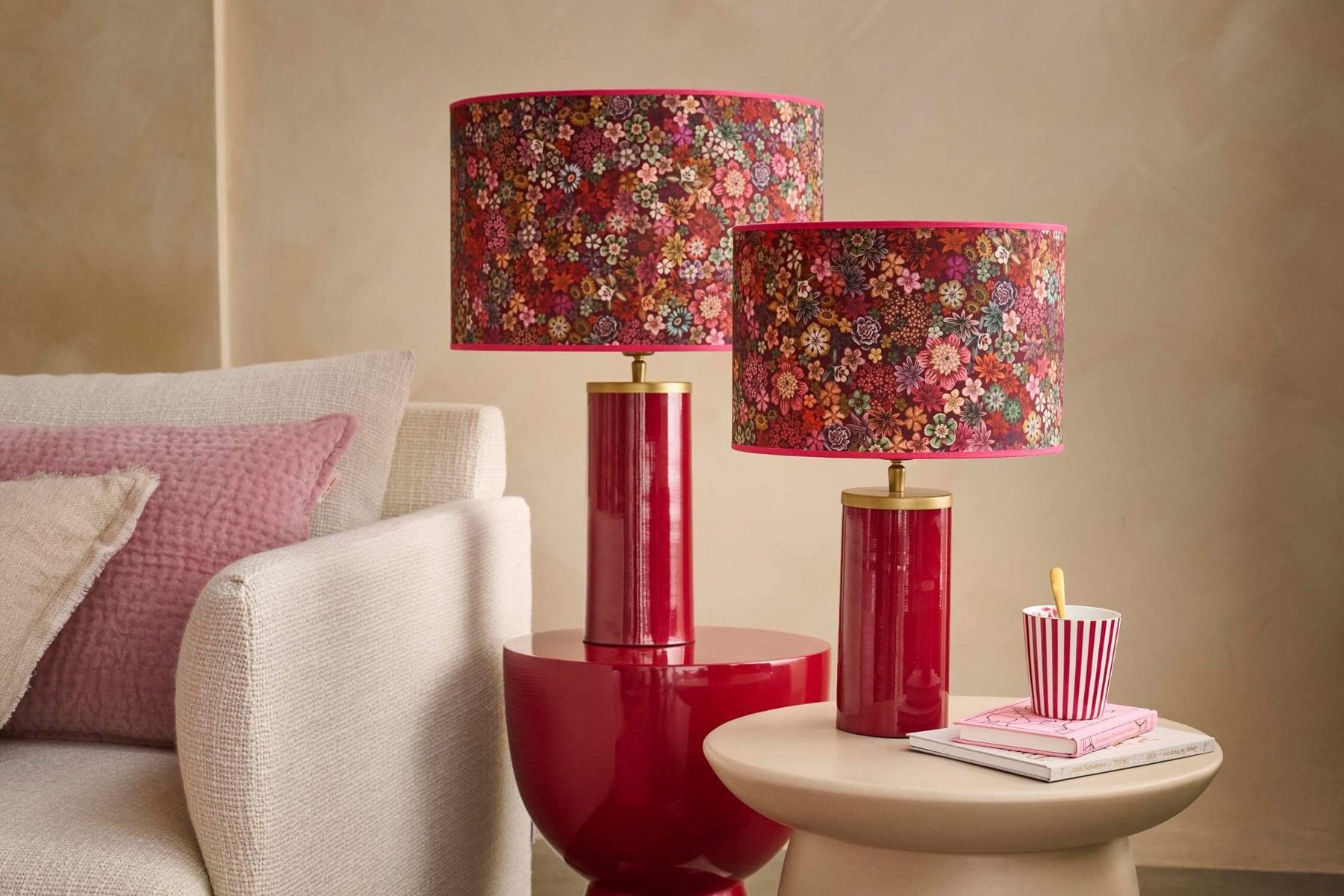 Lampshade Tutti i Fiori by Pip Dark Red