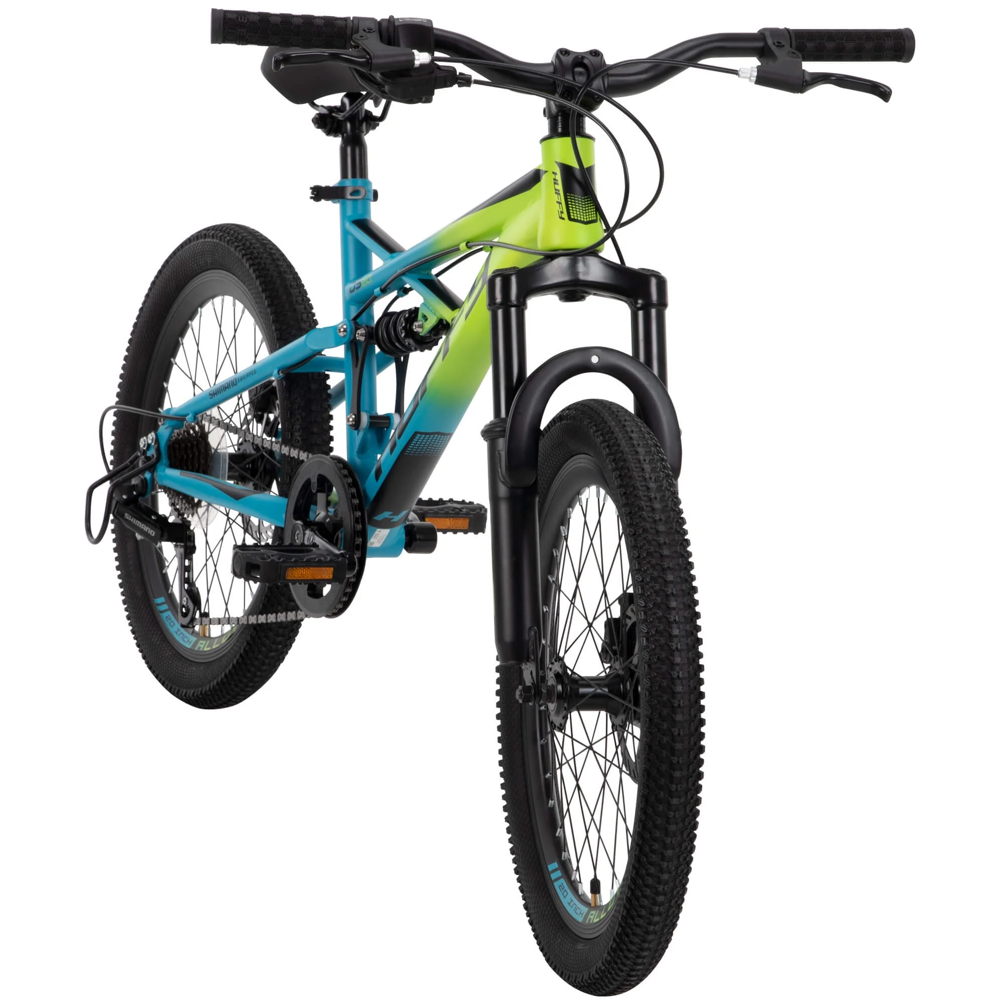 20-inch Oxide Boys Mountain Bike for Kids , Lime / Blue - Image 3