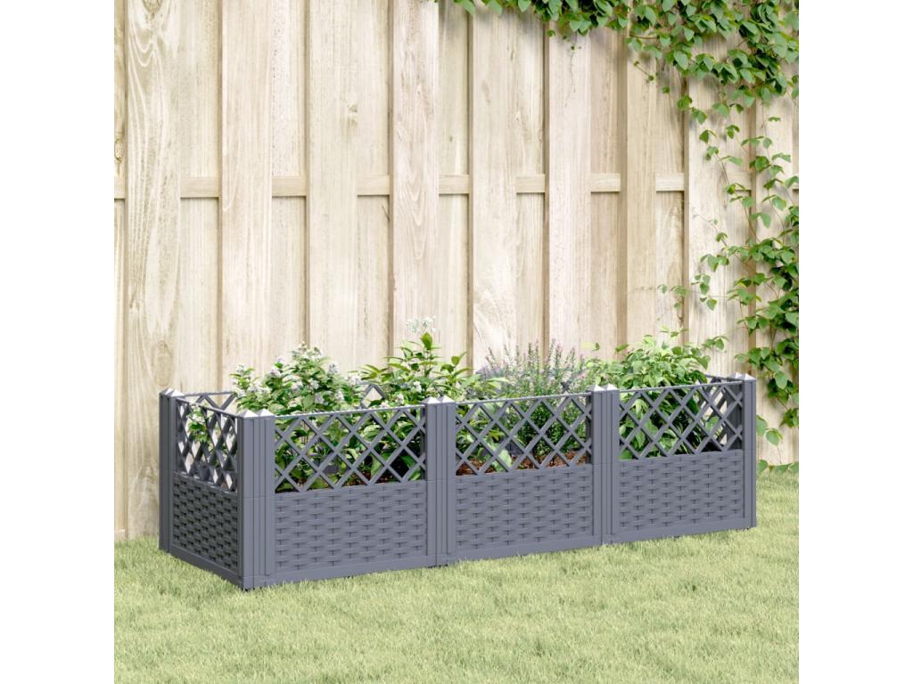 Decoratodo con clavijas PP gris 123,,5x43,5 cm