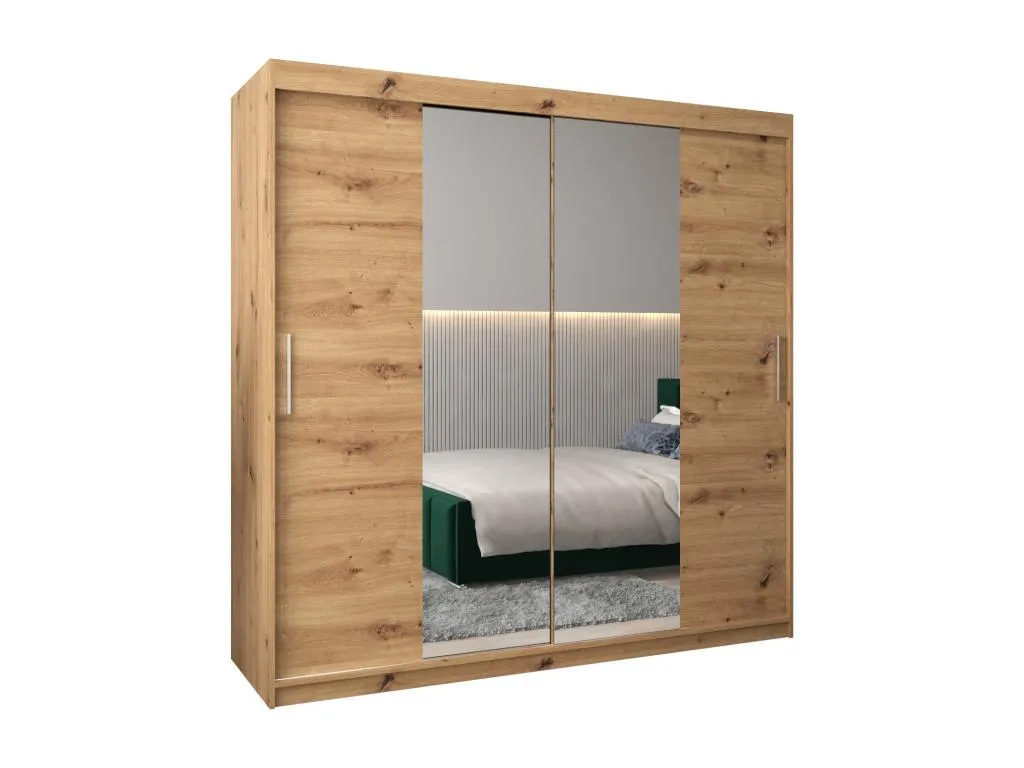 Armario Nidovia puertas correderas 200/200/62 2 puertas artisan/artisan ynh3260663