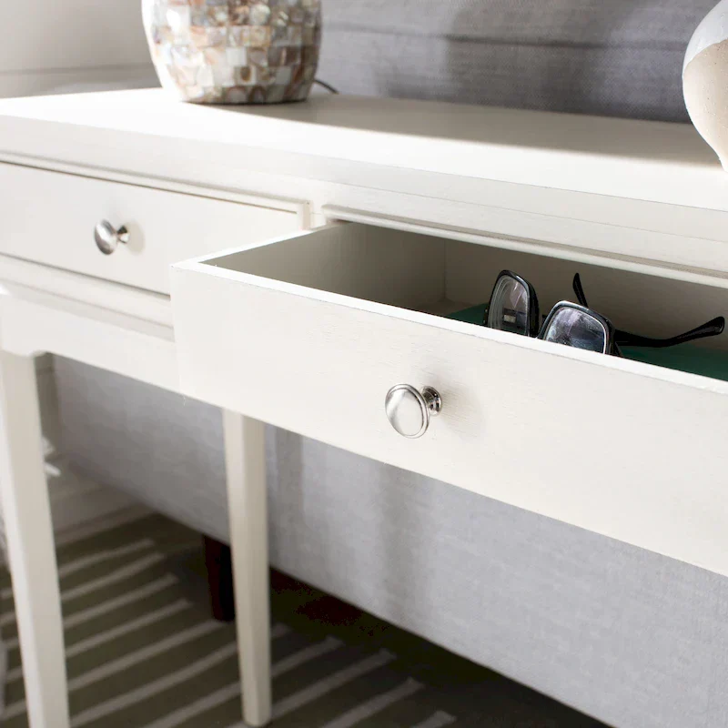 2-Drawer Console Table with Elegant French Country Design