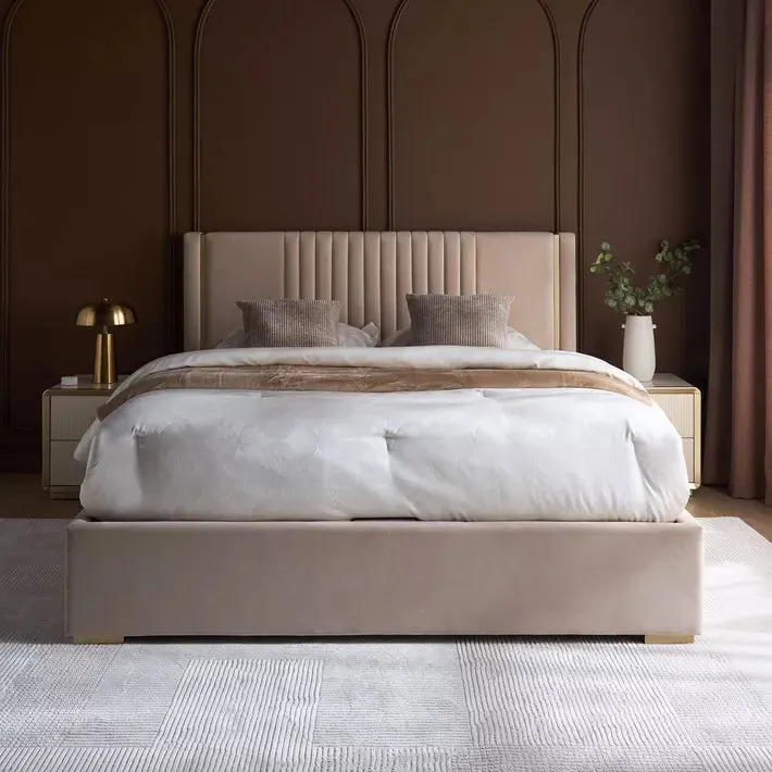 Qubba King Bed with Hydraulic Storage – 180×200 cm