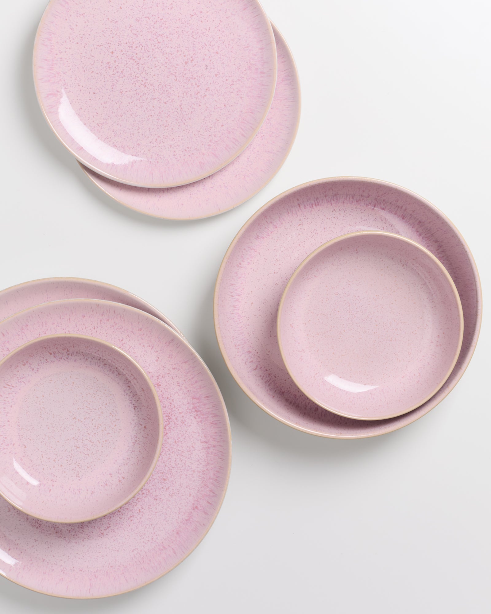 Areia Geschirr-Set modern rosé 7-teilig
