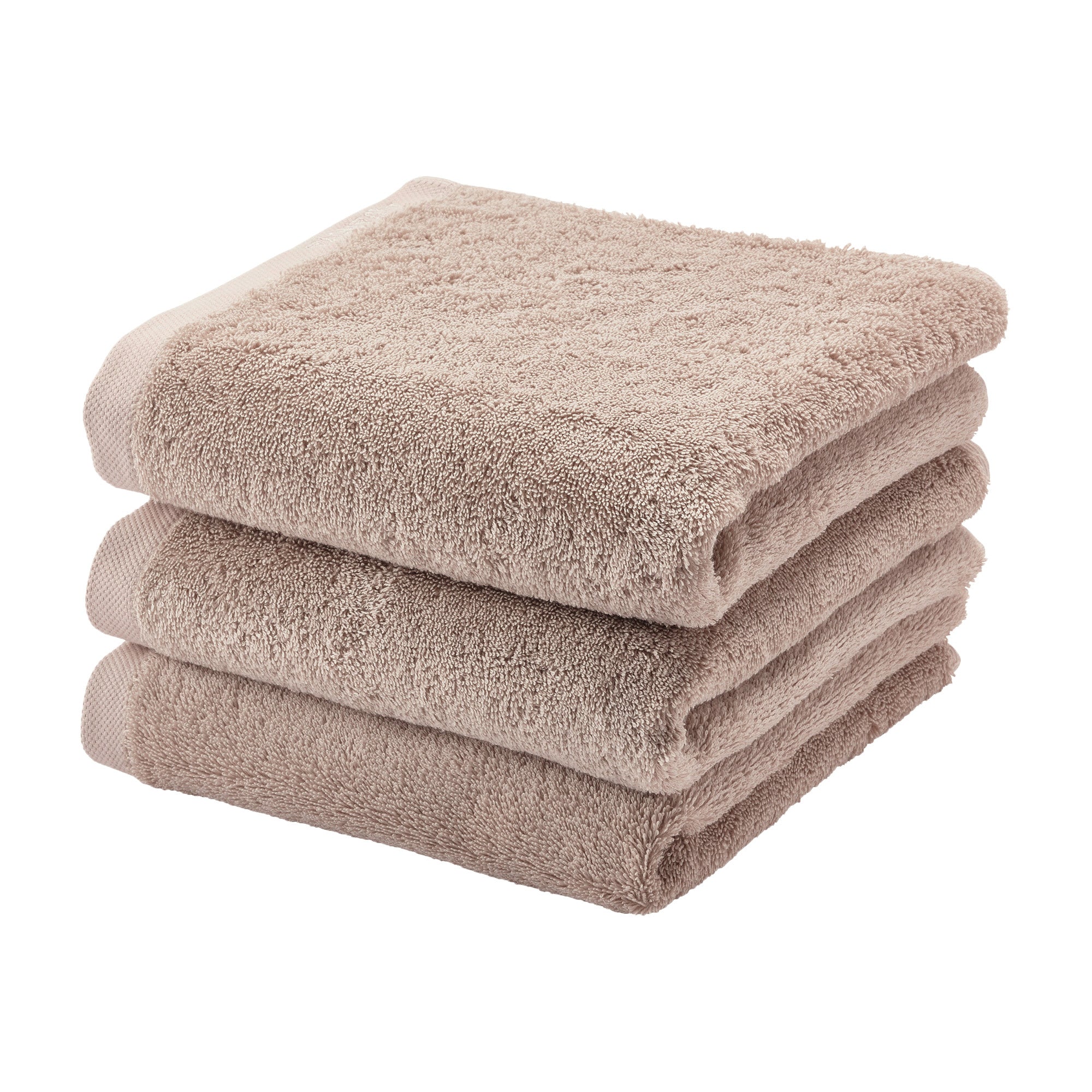 London Handdoek Nougat   Beige   Bruin   Katoen