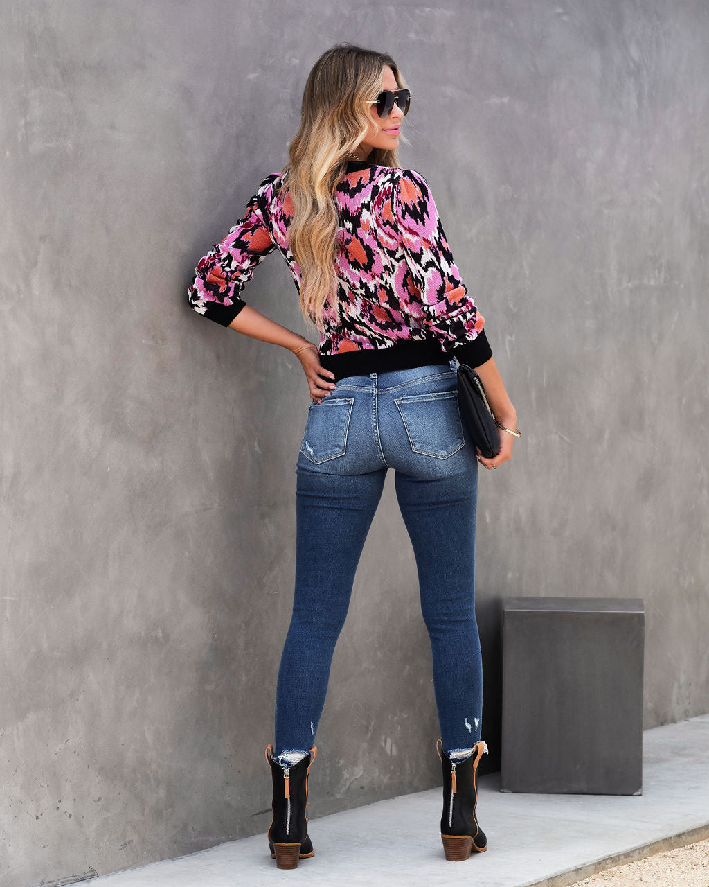 Zoe Printed Pullover Sweater - SALE - Se7enfashion