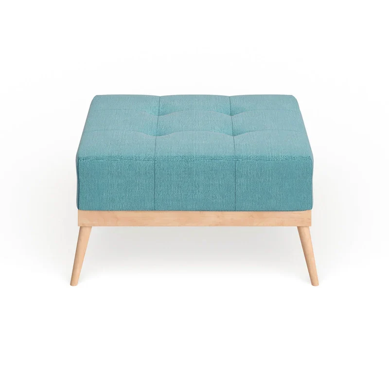 Christopher Knight Home Carson Lund Mid-Century Tufted Fabric Square Ottoman