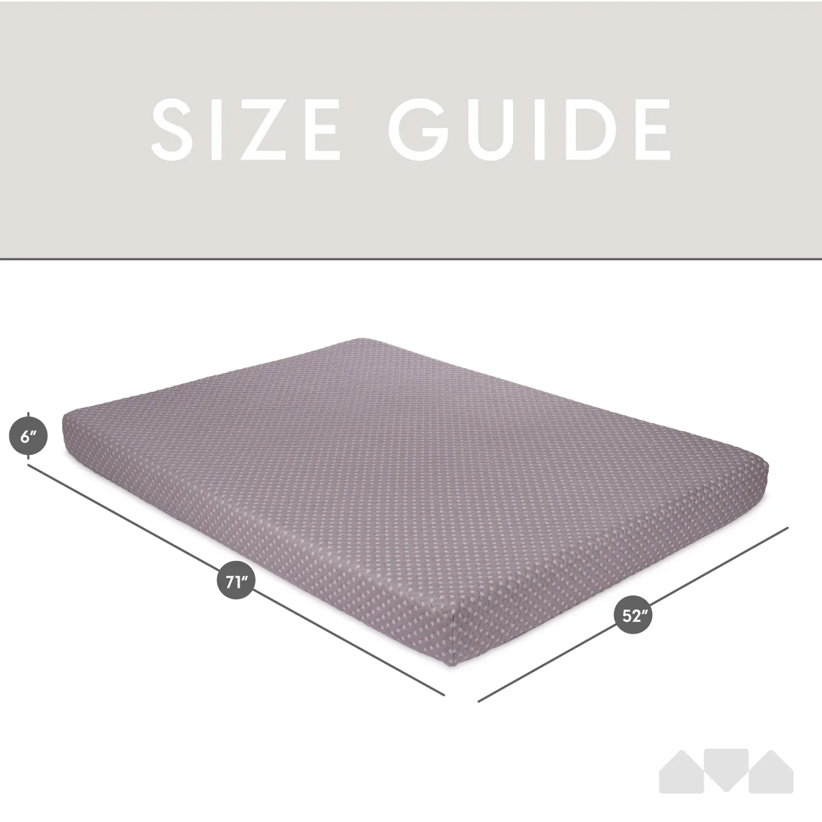 Milliard Memory Foam Futon Mattress - Full Size (Frame Not Included) (Black), 71"52"x6" - Image 13