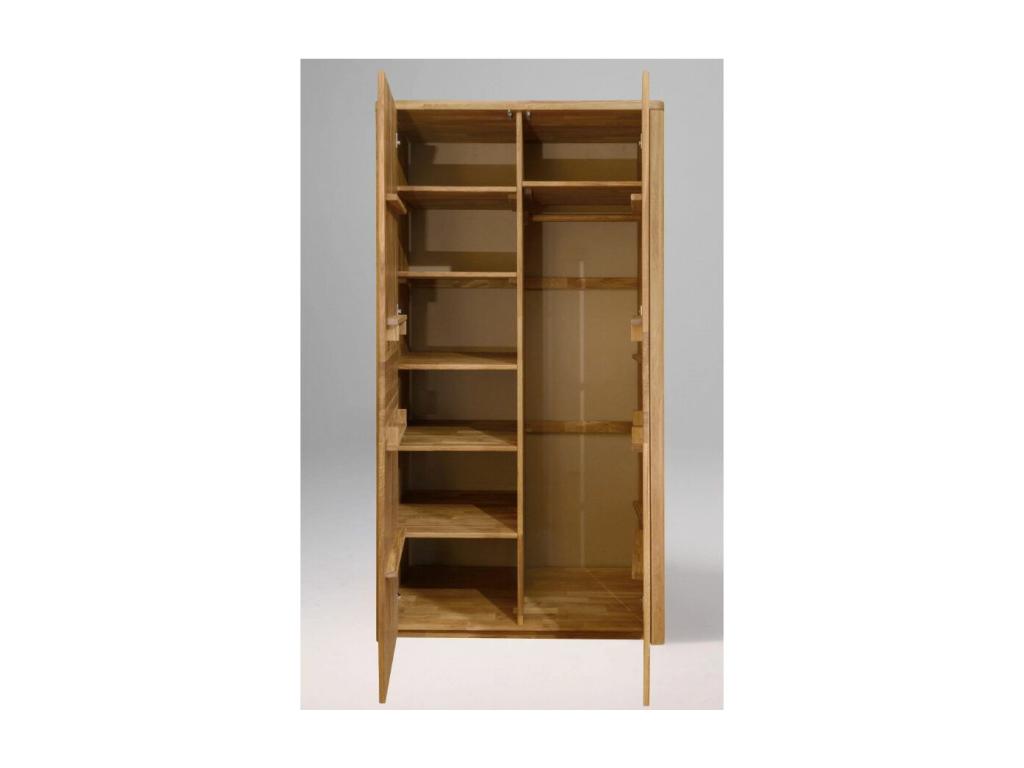 Armario de roble macizo con 2 puertas Nestleano 108 cm