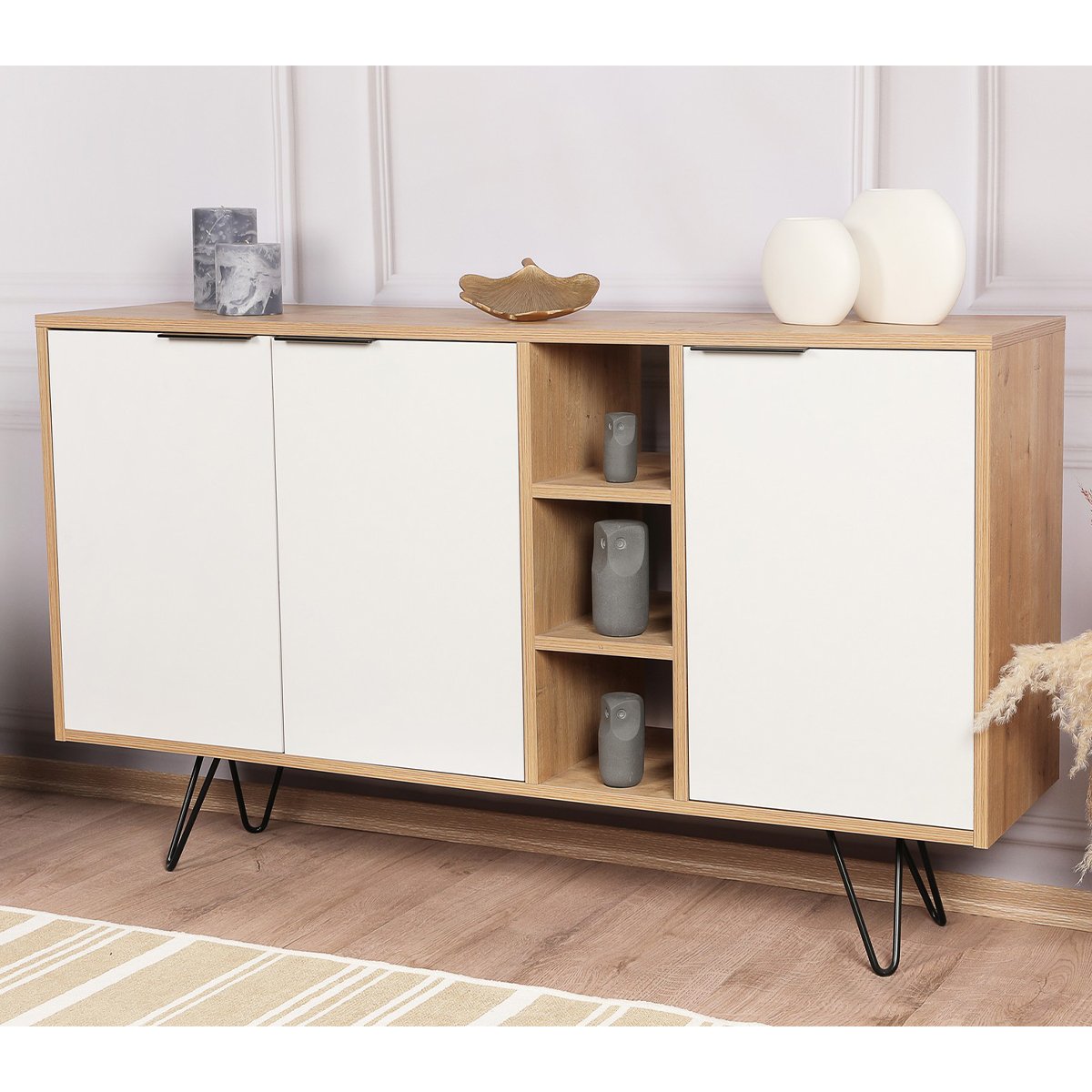 Calicosy - CLARA Buffet 3 nissen en 3 deuren - H83 cm