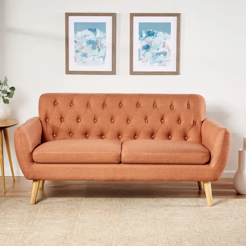 Christopher Knight Home Bernice Petite Sofa in Mid-Century Modern Style