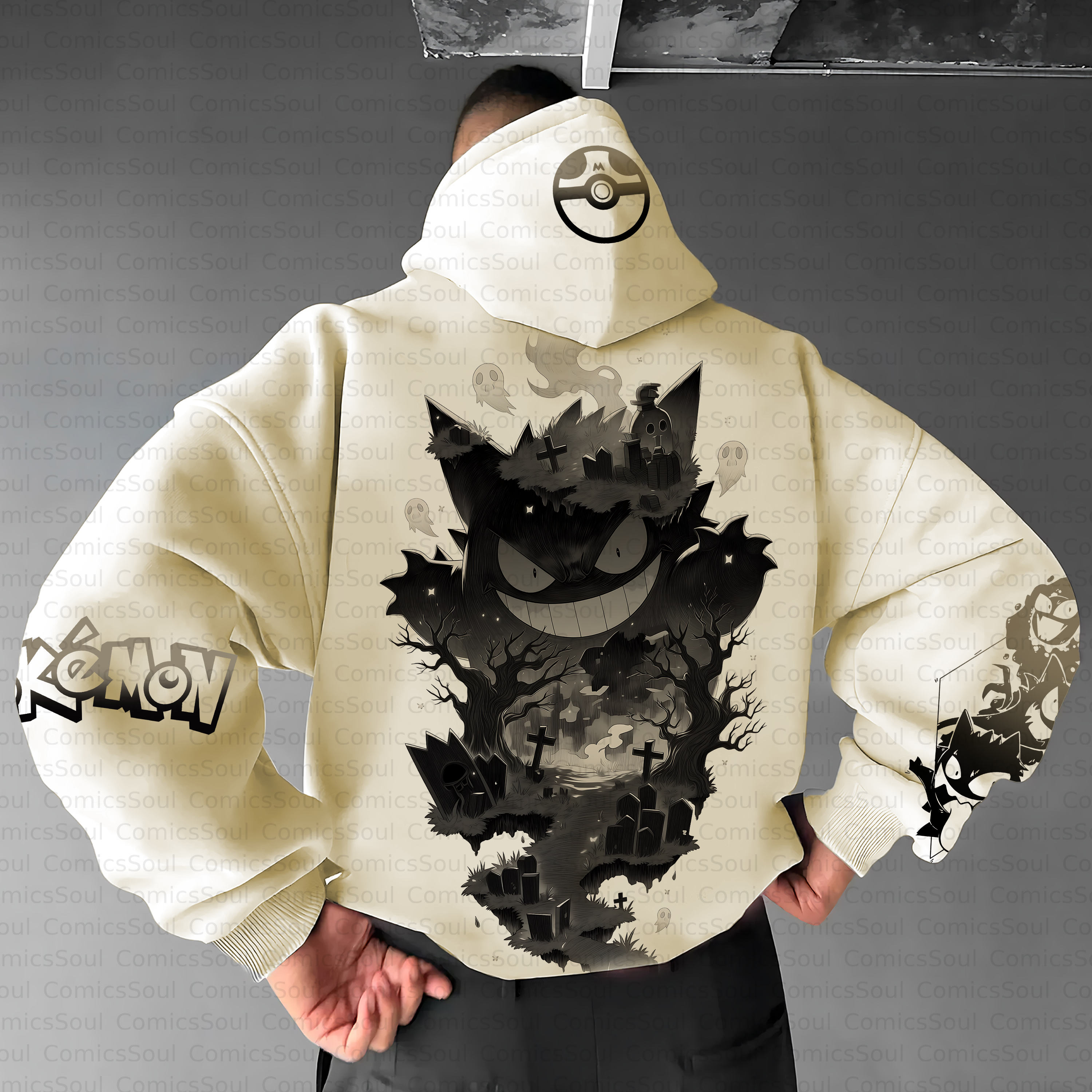 Unisex Anime Inspired Vintage Plush Hoodie